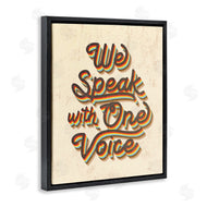 Stupell Studio | Speak with One Voice Script Typography