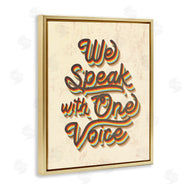 Stupell Studio | Speak with One Voice Script Typography