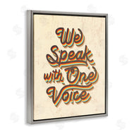 Stupell Studio | Speak with One Voice Script Typography