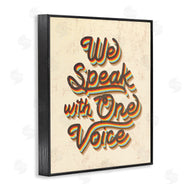 Stupell Studio | Speak with One Voice Script Typography