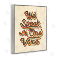 Stupell Studio | Speak with One Voice Script Typography