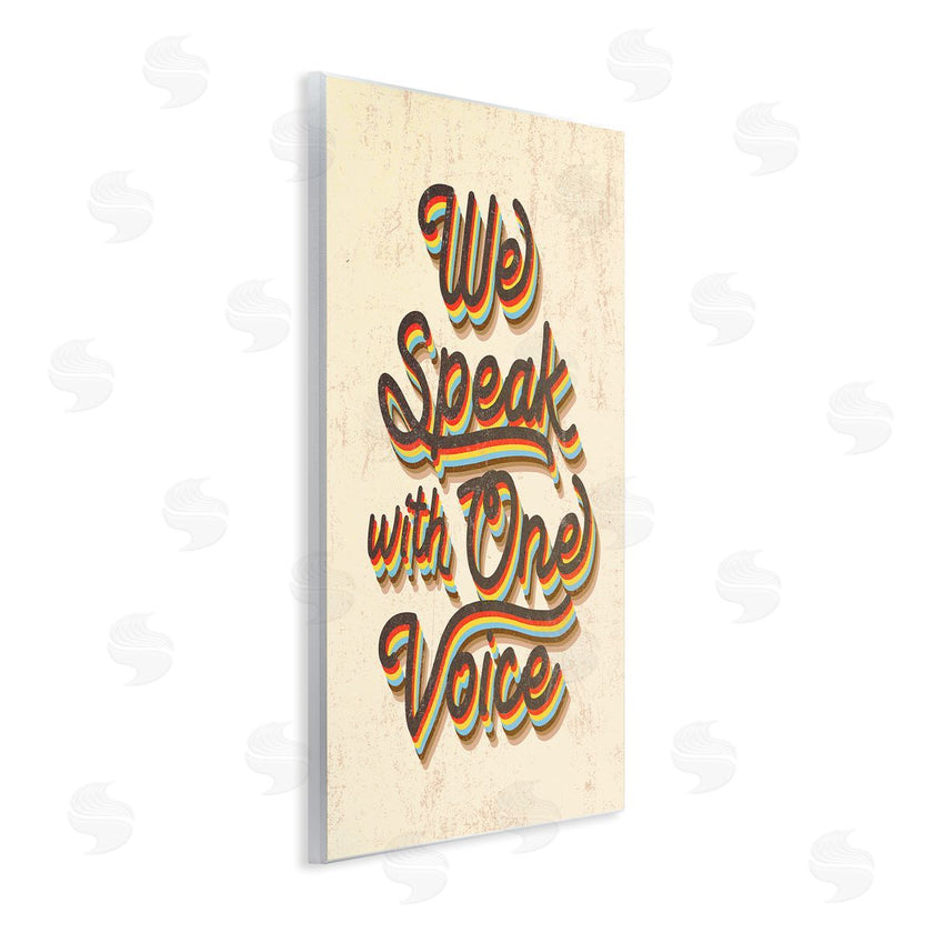 Stupell Studio | Speak with One Voice Script Typography