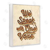 Stupell Studio | Speak with One Voice Script Typography