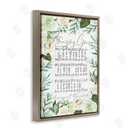 Jennifer Pugh | Amazing Grace Green Floral Sheet Music