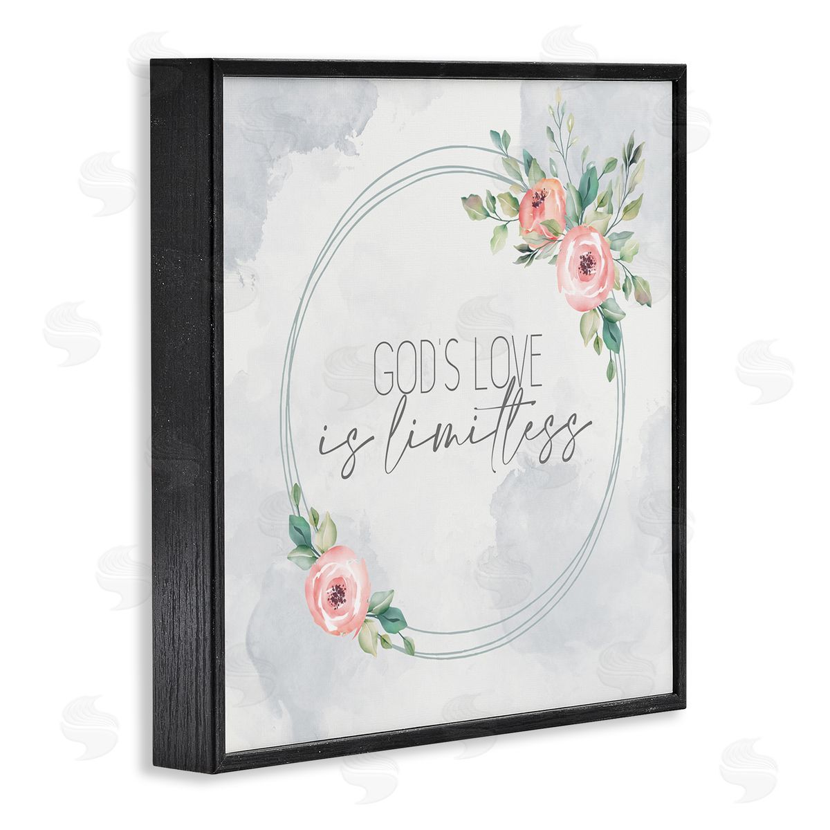 Kim Allen God's Love Is Limitless Faith Based Black Framed Giclee Wall Art