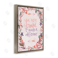 Katie Doucette | Created to Make a Difference Floral Border