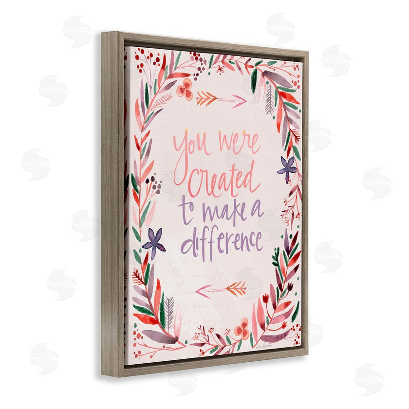 Katie Doucette | Created to Make a Difference Floral Border