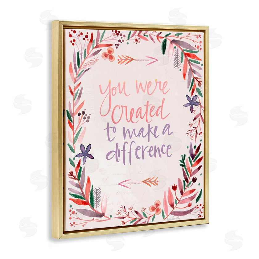 Katie Doucette | Created to Make a Difference Floral Border