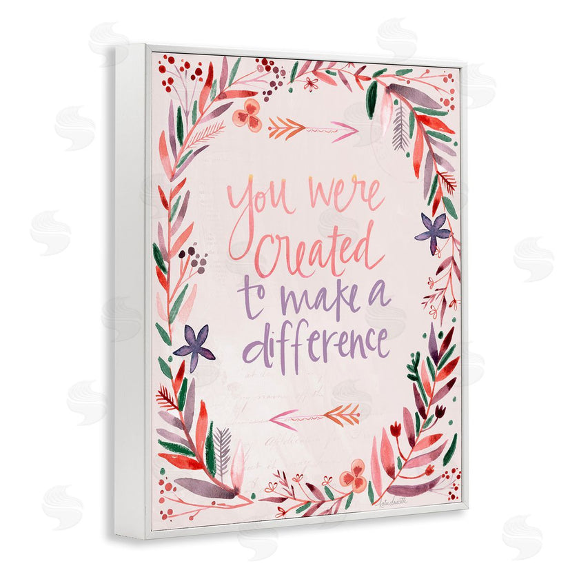 Katie Doucette | Created to Make a Difference Floral Border