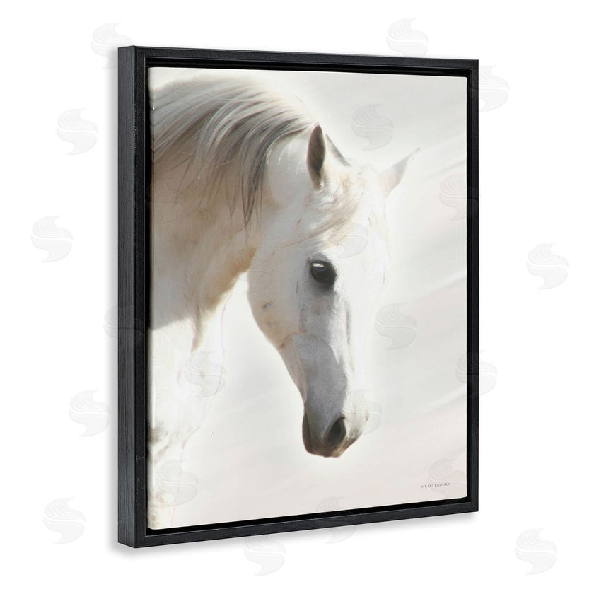 Kari Brooks | White Stallion Portrait Southwestern Horse