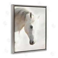 Kari Brooks | White Stallion Portrait Southwestern Horse