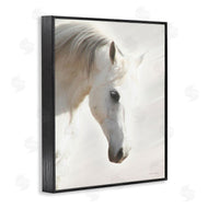 Kari Brooks | White Stallion Portrait Southwestern Horse
