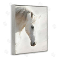 Kari Brooks | White Stallion Portrait Southwestern Horse