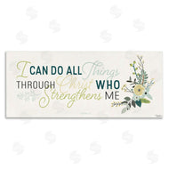 Gigi Louise | He Strengthens Me Faith Based Quote