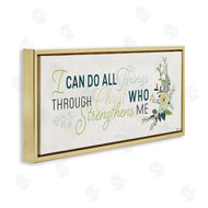 Gigi Louise | He Strengthens Me Faith Based Quote