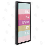 Lady Louise Designs | Totally Got This Motivational Phrase Stripes