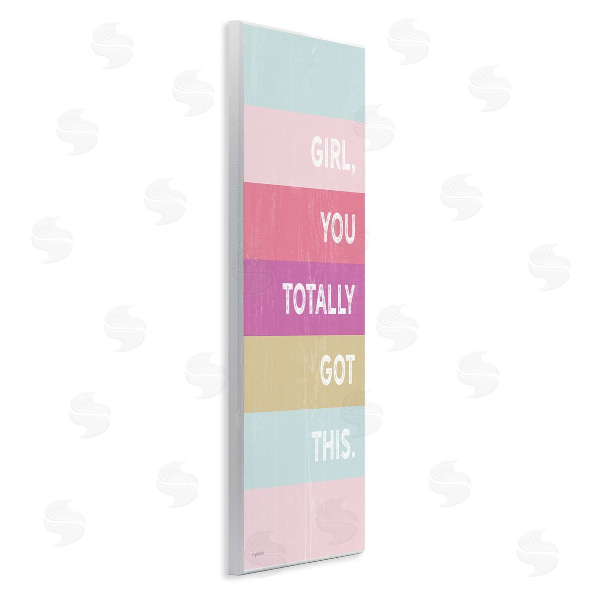 Lady Louise Designs Totally Got This Motivational Phrase Stripes Wall Plaque Art