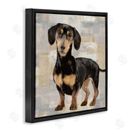 Keri Rodgers | Dachshund Dog Portrait Neutral Patchwork