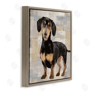 Keri Rodgers | Dachshund Dog Portrait Neutral Patchwork