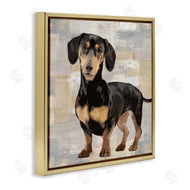 Keri Rodgers | Dachshund Dog Portrait Neutral Patchwork