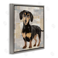 Keri Rodgers | Dachshund Dog Portrait Neutral Patchwork