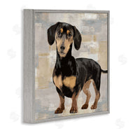 Keri Rodgers | Dachshund Dog Portrait Neutral Patchwork