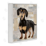 Keri Rodgers | Dachshund Dog Portrait Neutral Patchwork