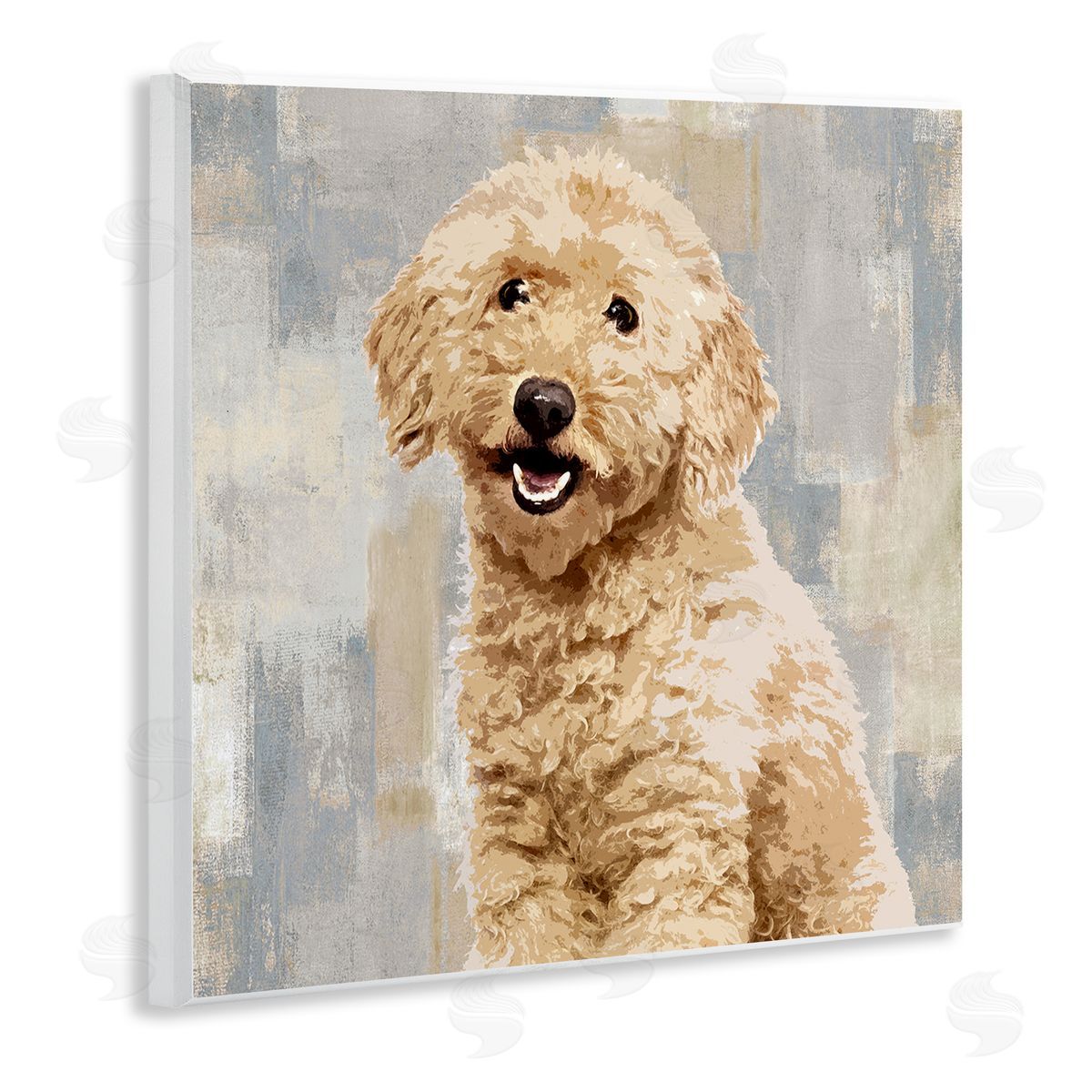 Smiling Labradoodle Dog Wood Plaque Wall Art, Home Decor by Keri Rodgers