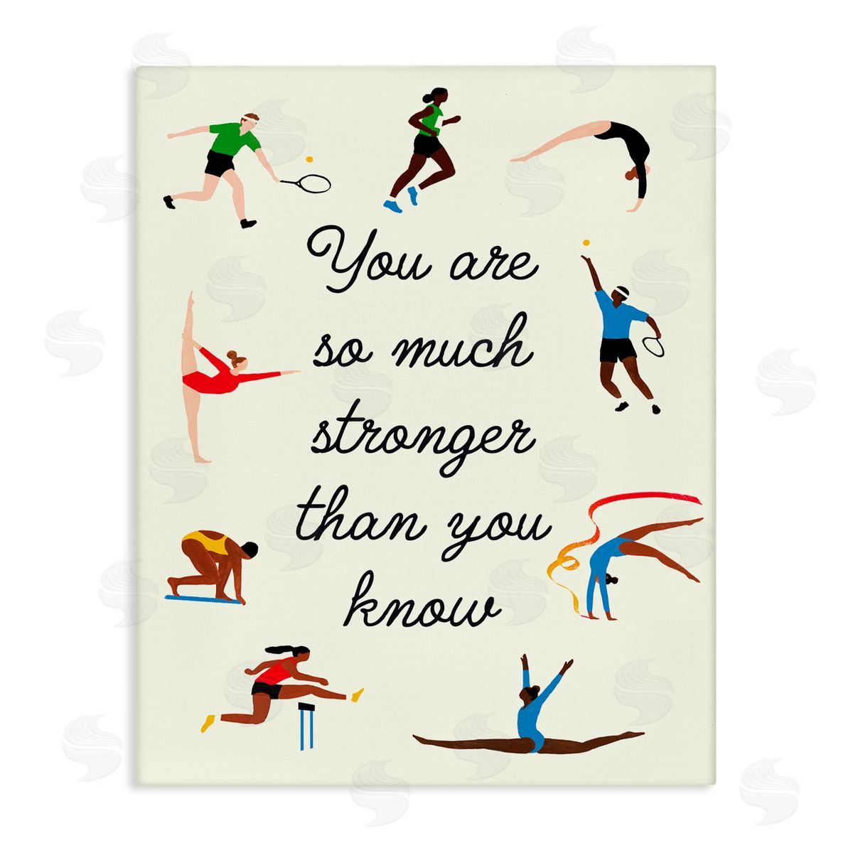 Victoria Barnes Stronger Than You Know Summer Athletes Canvas Wall Art