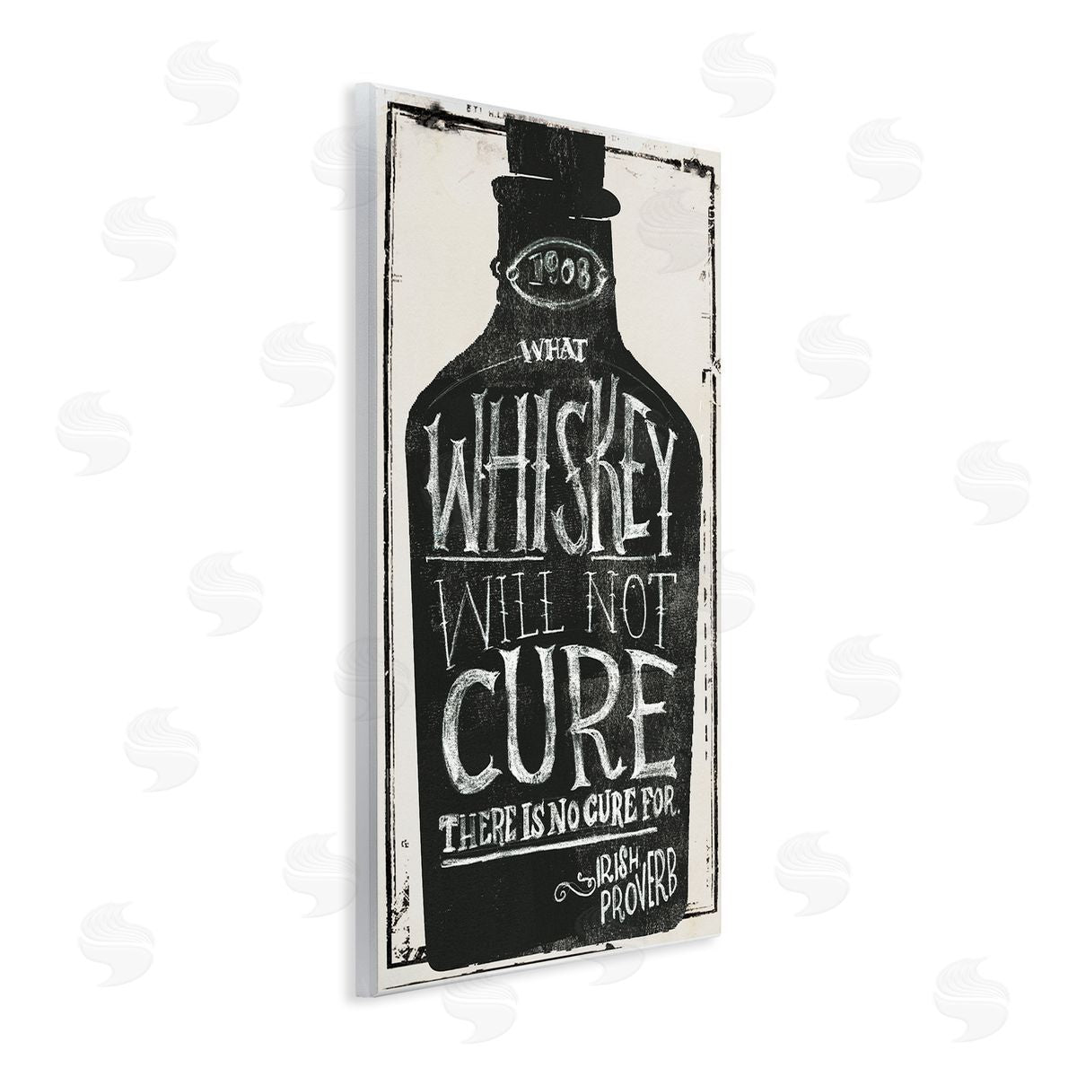 Jennifer Paxton Parker Distressed Rustic What Whiskey Won't Cure Wall Plaque Art