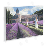 Heide Presse | Women in Lavender Field Countryside Architecture