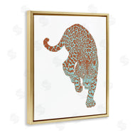 Elisaveta Stoilova | Blue Orange Leopard Prowling Jungle Cat