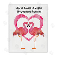 Lisa Lane | Stand Tall Pink Flamingo Heart