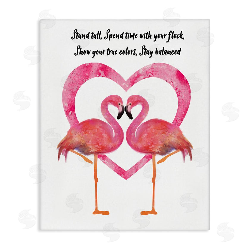 Lisa Lane | Stand Tall Pink Flamingo Heart