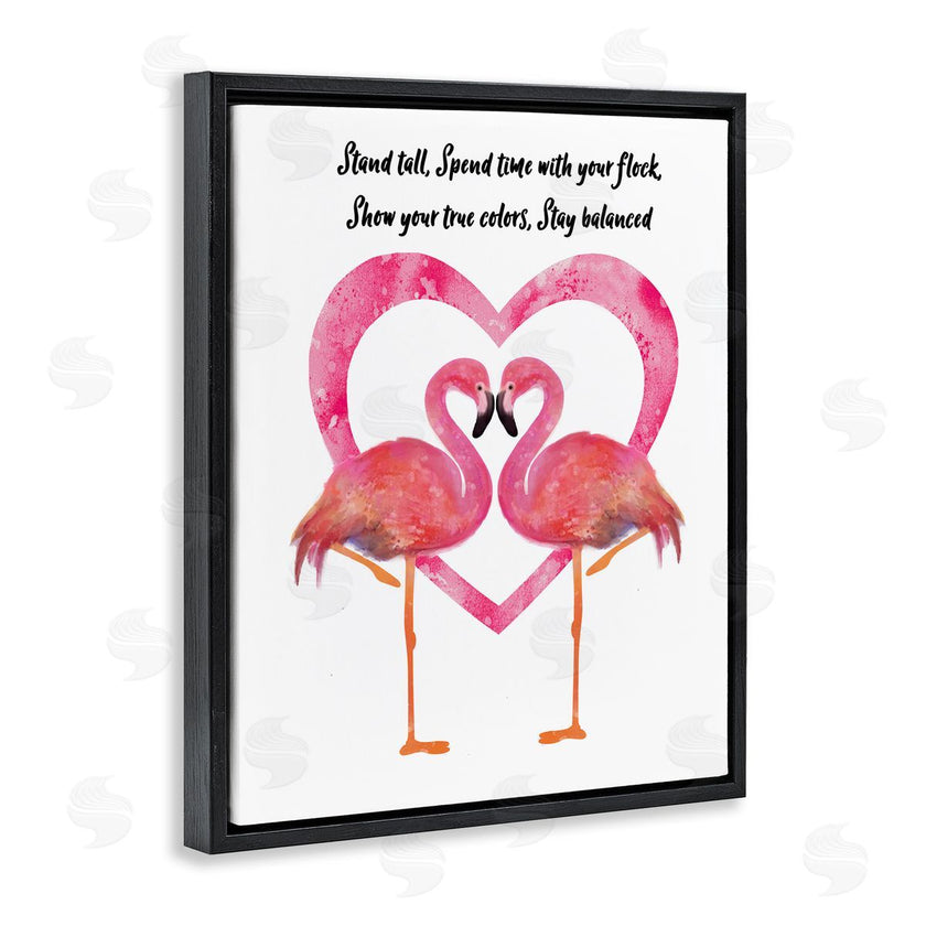 Lisa Lane | Stand Tall Pink Flamingo Heart