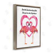 Lisa Lane | Stand Tall Pink Flamingo Heart