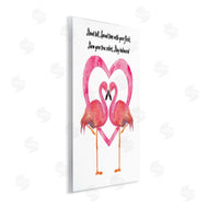 Lisa Lane | Stand Tall Pink Flamingo Heart
