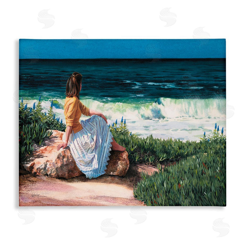 Heide Presse | Woman Gazing at Beach Coast
