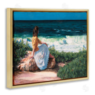 Heide Presse | Woman Gazing at Beach Coast