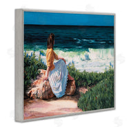 Heide Presse | Woman Gazing at Beach Coast