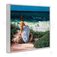 Heide Presse | Woman Gazing at Beach Coast