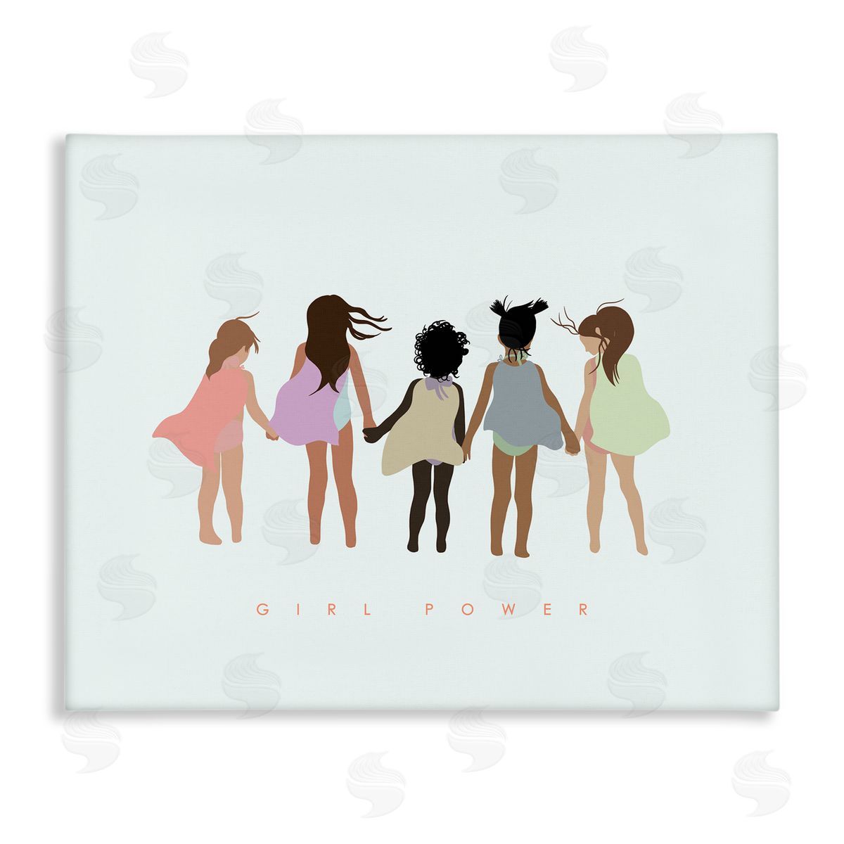 Leah Straatsma Girl Power Inclusive Caped Superheroes Canvas Wall Art