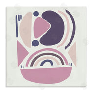 Leah Straatsma | Playful Abstract Organic Shapes Purple Pink