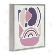 Leah Straatsma | Playful Abstract Organic Shapes Purple Pink