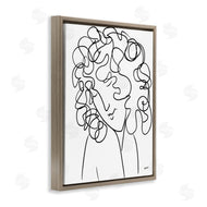Patti Mann | Minimal Female Linework Curly Hair