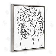 Patti Mann | Minimal Female Linework Curly Hair
