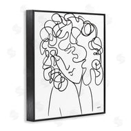 Patti Mann | Minimal Female Linework Curly Hair