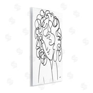 Patti Mann | Minimal Female Linework Curly Hair