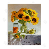 Heide Presse | Farmhouse Sunflower Country Fruit Jars