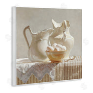Heide Presse | Country White Pitchers Farm Table Still Life